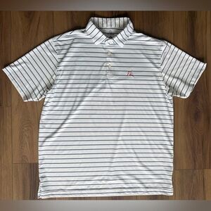 Rhoback "The Captain" Striped Performance Polo Men's Size XL Red White Blue